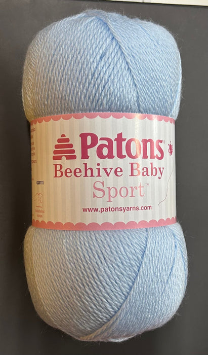 Patons Beehive Baby Bonnet Blue Yarn Patons The Wool Queen 057355296053