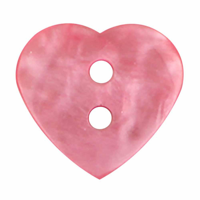 11mm or 15mm Heart buttons 2 Hole buttons pink red 7/16 9/16 crafts hearts