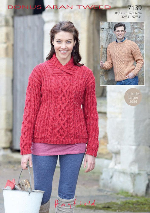 Women's Pullover Patterns Hayfield 7139 Patterns The Wool Queen The Wool Queen 5024723971398