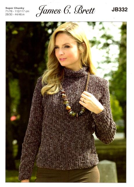 Women's Pullover Patterns JB332 Patterns The Wool Queen The Wool Queen 5055559605928