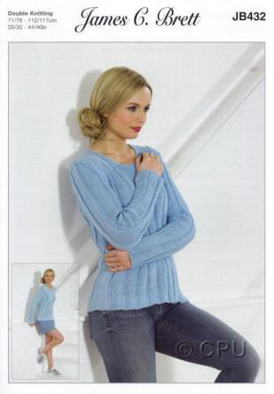 Women's Pullover Patterns JB432 Patterns The Wool Queen The Wool Queen 5055559609087